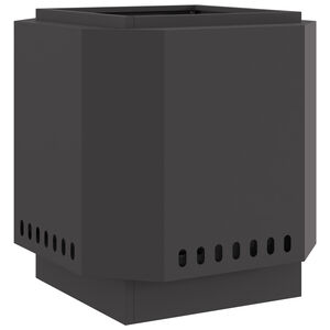 vidaXL Smokeless Fire Pit Black 48 x 48 x 51 cm Steel