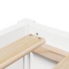 vidaXL Bed Frame without Mattress White 90x190 cm Single Solid Wood Pine