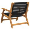vidaXL Garden Furniture 2 pcs Black 78 x 67 x 73cm Solid Acacia wood