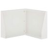 vidaXL Retaining Wall 50 x 50 x 40 cm Steel White