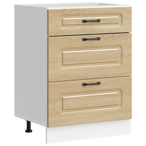 vidaXL Kitchen Base Cabinet Kalmar Sonoma Oak Engineered Wood