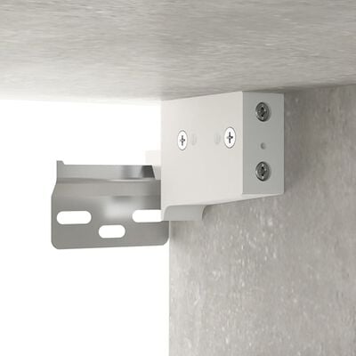 vidaXL Hanging Cabinet Concrete Grey 69,5x34x90 cm Engineered Wood