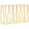 vidaXL Console Table 110x30x70 cm Stainless Steel and Glass