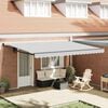 vidaXL Retractable Awning Manual Anthracite 500 x 300 cm Aluminium