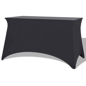 vidaXL Stretch Table Slipcovers 2 pcs 120x60.5x74 cm Anthracite