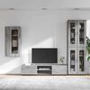 vidaXL TV Cabinet Set with Drawer FLORIN Grey Sonoma Engineered Wood