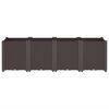 vidaXL Garden Planter Brown 160x40x53 cm PP