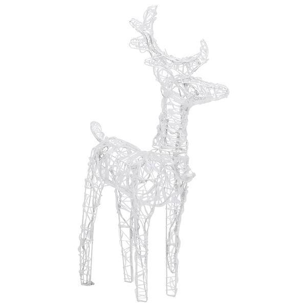 vidaXL Christmas Reindeers 6 pcs Cold White 240 LEDs Acrylic