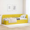 vidaXL Corner Bed Frame with Headboard Yellow 80 x 200 cm Velvet