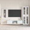vidaXL TV Cabinet Set with Drawer with Shelf White Engineered Wood