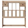 vidaXL Headboard with Storage 100 cm Solid Wood Pine