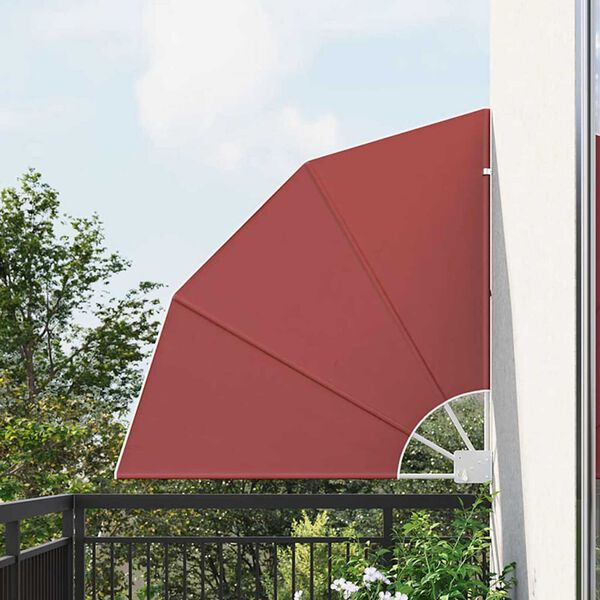 vidaXL Balcony Privacy Screen Terracotta 115 x 115 cm Polyester