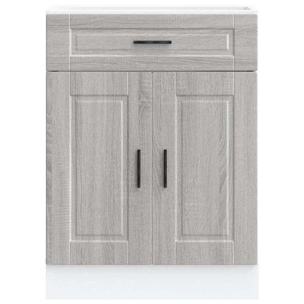 vidaXL Kitchen Base Cabinet&nbsp;Porto Grey Sonoma Engineered Wood