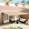 vidaXL Retractable Awning Multicolour 500 x 300 cm Polyester and Metal