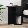 vidaXL End Table Black Oak 35 x 40 x 55 cm Engineered Wood