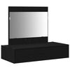 vidaXL Dressing Table Black 83 x 40 x 70 cm Engineered Wood