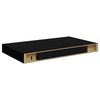 vidaXL Floating Wall Shelves 4 pcs High Gloss Black 40x23x3.8 cm MDF