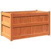 vidaXL Garden Planter Wax Brown 90x50x50 cm Solid Wood Pine