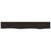 vidaXL Wall Shelf Dark Brown 80x10x2 cm Treated Solid Wood Oak
