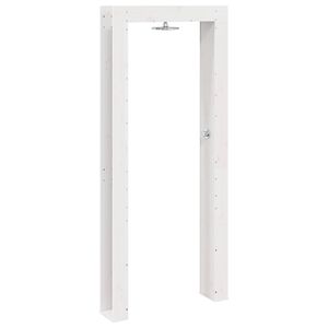 vidaXL Outdoor Shower 226 cm Solid Pine Wood and Stainless Steel White