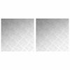 vidaXL Stair Tread Square 2 pcs Silver 50 x 50 cm Aluminium