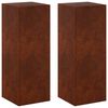 vidaXL Plant Stand 2 pcs Rusty 30 x 30 x 80 cm Weathering Steel