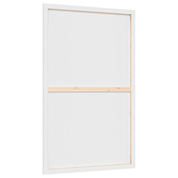 vidaXL Stretched Canvases 12 pcs White Fabric and Solid Wood Pine