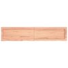 vidaXL Wall Shelf Light Brown 140x30x(2-4) cm Treated Solid Wood Oak
