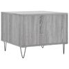 vidaXL Coffee Table Grey Sonoma 50x50x40 cm Engineered Wood