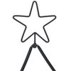 vidaXL Metal Christmas Tree with Stand Black 90 cm Steel