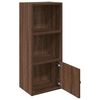 vidaXL Bookcase Brown Oak 31x24x77 cm Engineered Wood