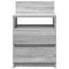 vidaXL Bedside Cabinets 2 pcs with 2 Drawers Grey Sonoma 40x33x60 cm