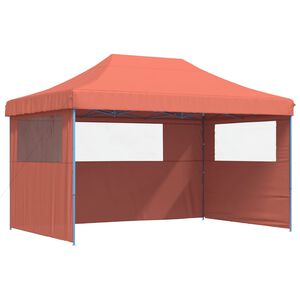 vidaXL Party Tent 440 x 292 x 315 cm Terracotta with Blue Frame