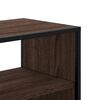 vidaXL TV Cabinet Brown Oak 100x31x39.5 cm Engineered Wood and Metal