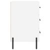vidaXL Bedside Cabinet White 40x40x66 cm Engineered Wood