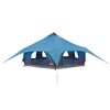 vidaXL Family Tent Blue 18-Person 185T Polyester with PU Coating