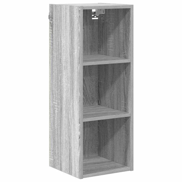 vidaXL Hanging Cabinet Grey Sonoma 30 x 29.5 x 80 cm Engineered Wood