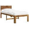 vidaXL Single Bed Frame with Headboard ROSTOCK Natural 90 x 200 cm