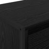 vidaXL Bedside Table Black Oak 39.5 x 30 x 50 cm Engineered Wood