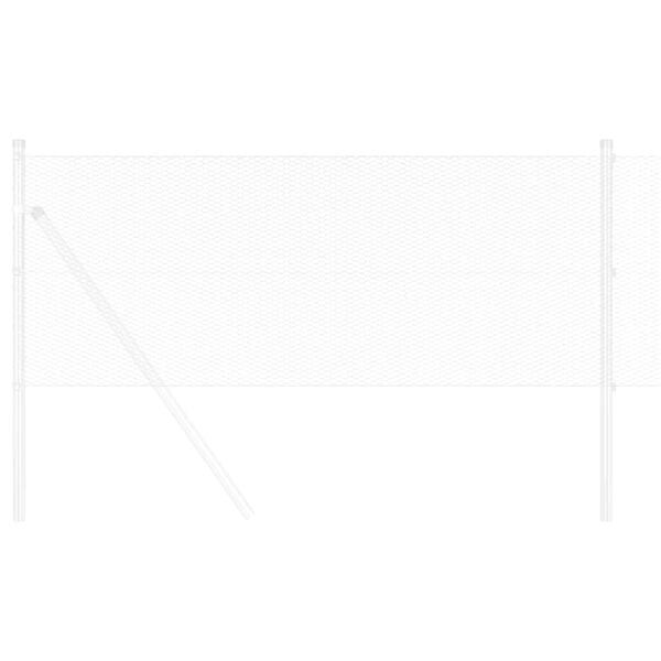 vidaXL Hexagon Fence Silver 0.6 x 100 m Galvanised steel