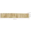 vidaXL Border Rolls 2 pcs 120 cm Impregnated Pinewood