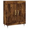 vidaXL Highboard Smoked Oak 69.5x34x180 cm Engineered Wood