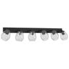 vidaXL Ceiling Spotlight Black 110.5 x 13 x 26 cm Glass and metal