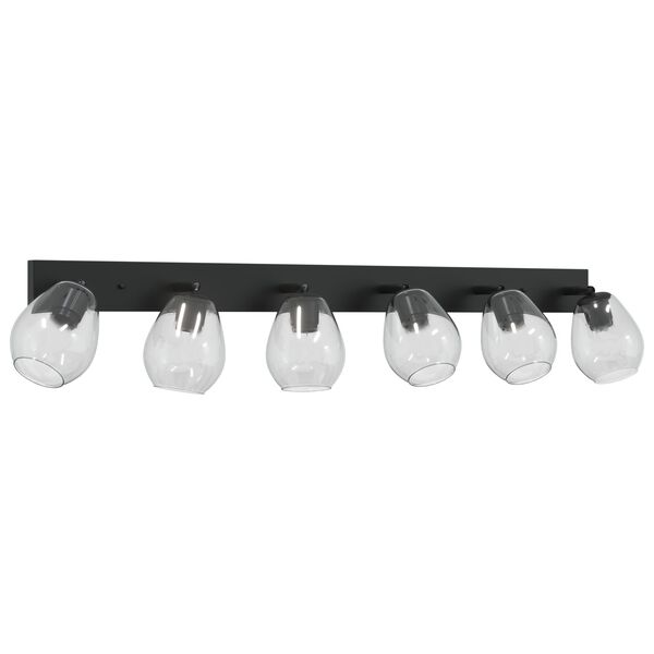vidaXL Ceiling Spotlight Black 110.5 x 13 x 26 cm Glass and metal