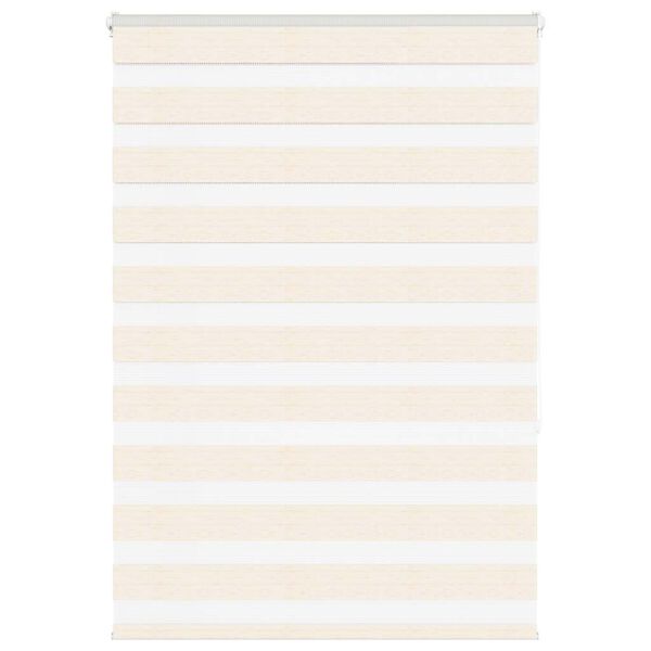 vidaXL Zebra Blind Marble Beige 95x150 cm Fabric Width 90.9 cm Polyester