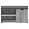 vidaXL Hall Bench with Cushion with Shelf Grey Sonoma 80 x 38 x 46 cm