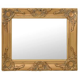 vidaXL Wall Mirror Baroque Style 50x40 cm Gold