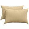 vidaXL Sofa Pillows 2 pcs Grey Green 60 x 40 cm Corduroy Fabric