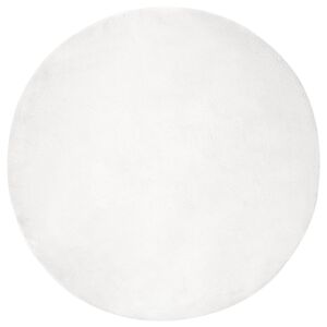vidaXL Faux Rabbit Fur Rug Olite White &Oslash; 200 cm Polyester