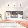 vidaXL Headboard Cabinet Grey Sonoma 120x19x103.5 cm